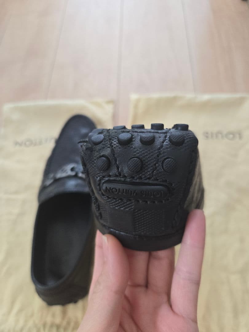 LOUIS VUITTON ダミエパターン ホッケンハイム ローファー