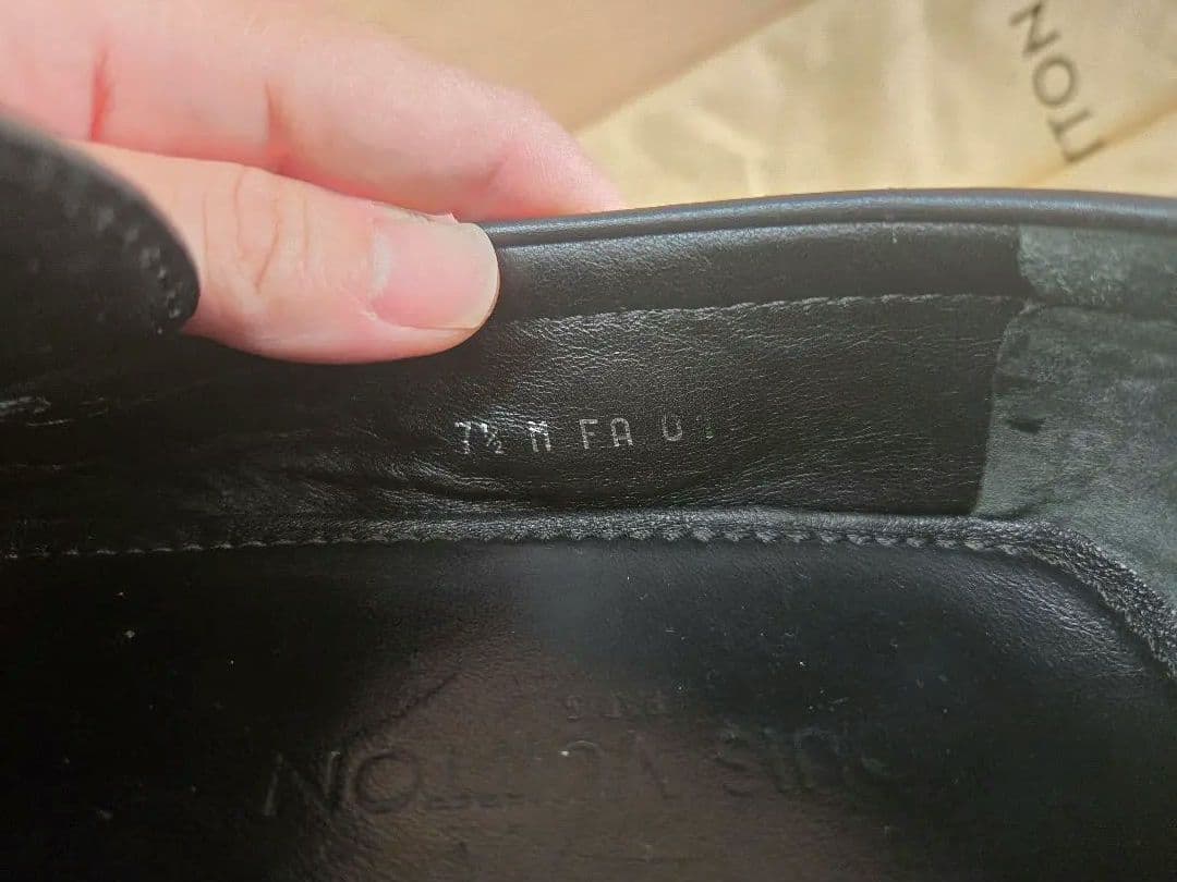 LOUIS VUITTON ダミエパターン ホッケンハイム ローファー