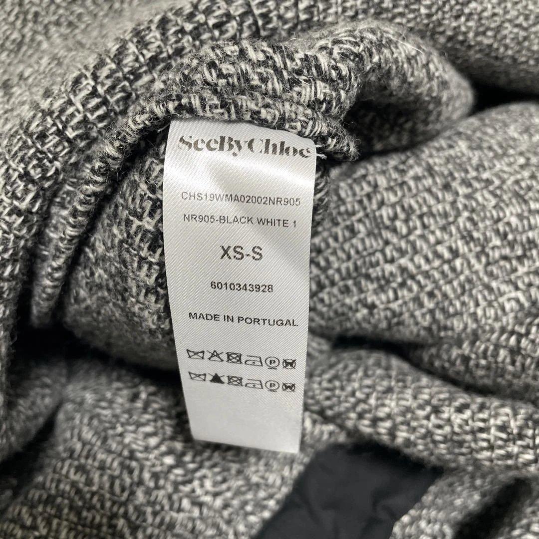 【新品タグ付き】SeeByChloe ニットポンチョコート ウール グレー