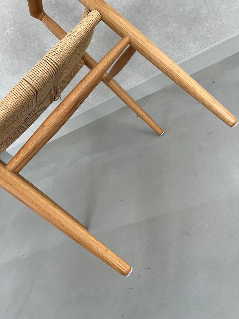 無印良品　ペーパーコード　アームチェア　オーク無垢材　東京都引取　発送もOK