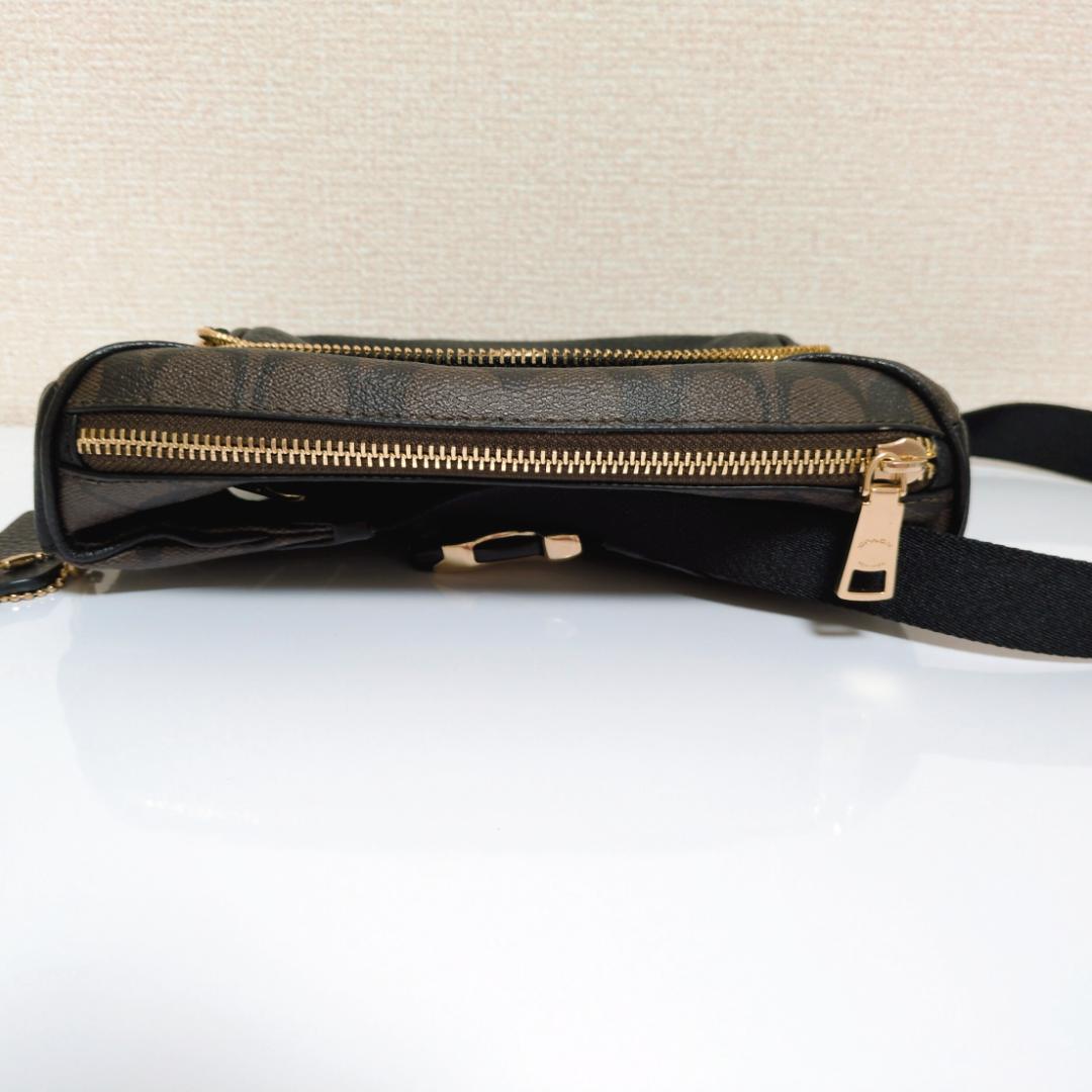 【めぇ】コーチ COACH ボディ ウエストバッグ シグネチャー