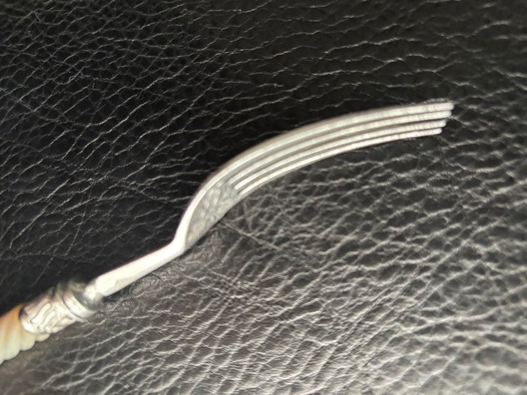 マッピンウエッブ　シルバー　白蝶貝　デザートフォークとナイフセット5組10本