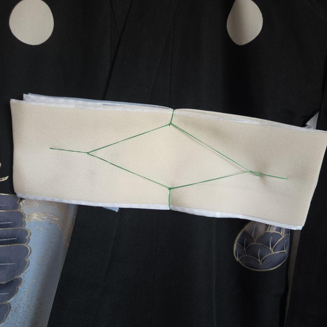 1-9　　 正絹　男の子お祝い着物　長襦袢付き　産着　七五三　未使用