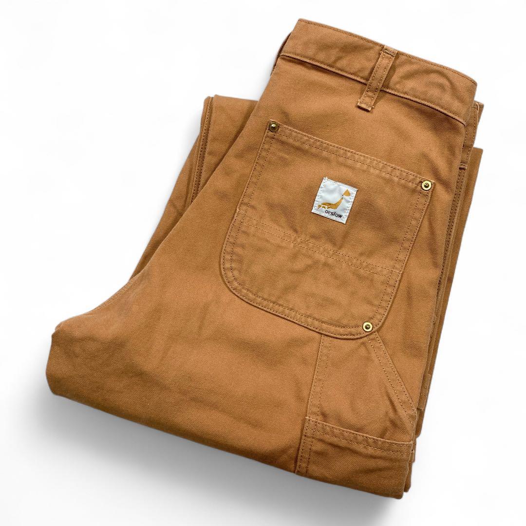 【未使用級】orslow オアスロウ ブラウンダック ペインターパンツ XS