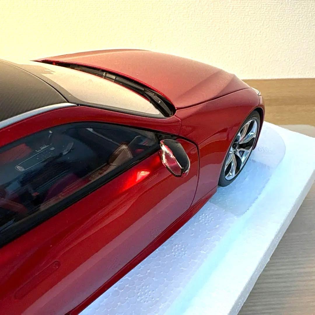オートアート　レクサス　LC500 ミニカー 1/18 スケール　レッド
