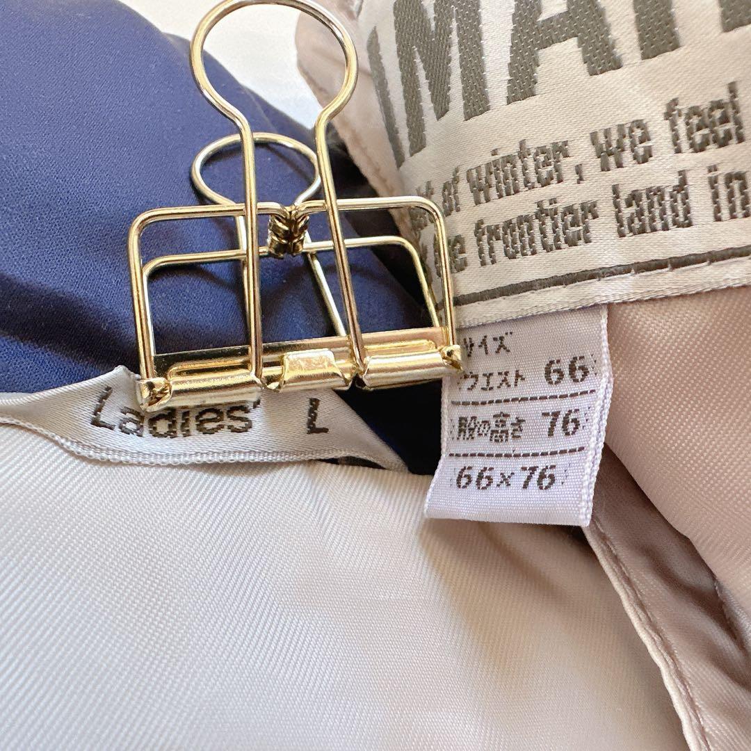 【ヤマハ】スキーウェアセットアップ　トップス：L紺　パンツ：66-76ベージュ