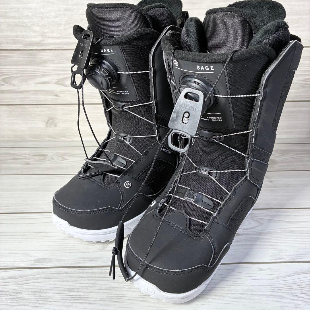 1176 RIDE SAGE スノーボード ブーツ BOA 黒 23.5