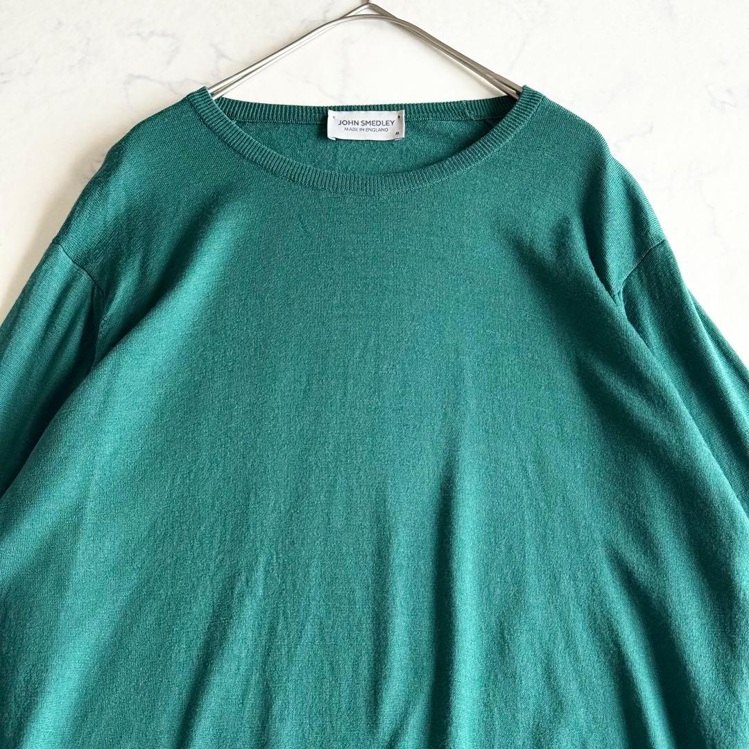 極美品 現行タグ 近年モデル ジョンスメドレー エクストラファインメリノウール