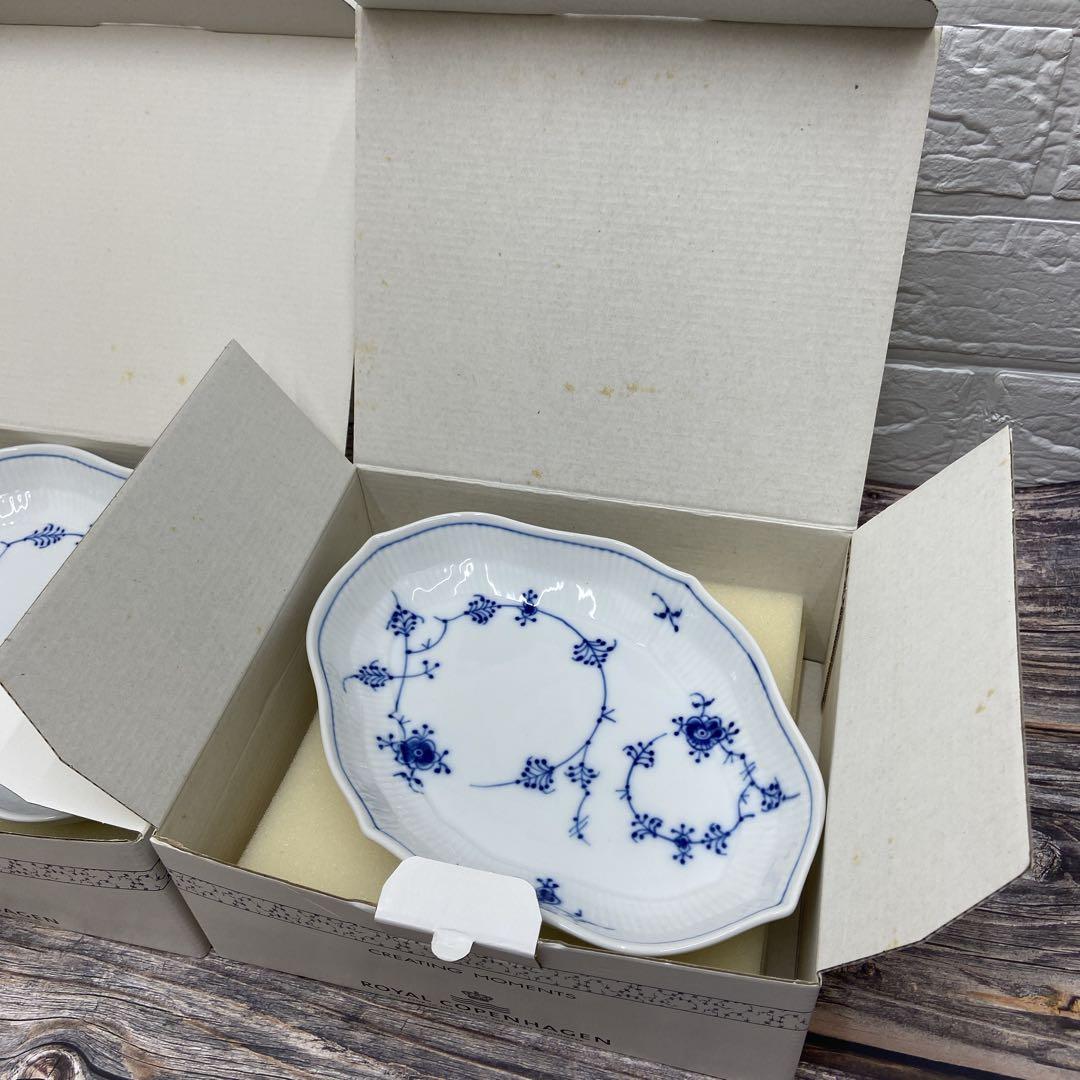 【レア】未使用　ロイヤルコペンハーゲン ジャパニーズ 菱形オーバル深皿2枚セット