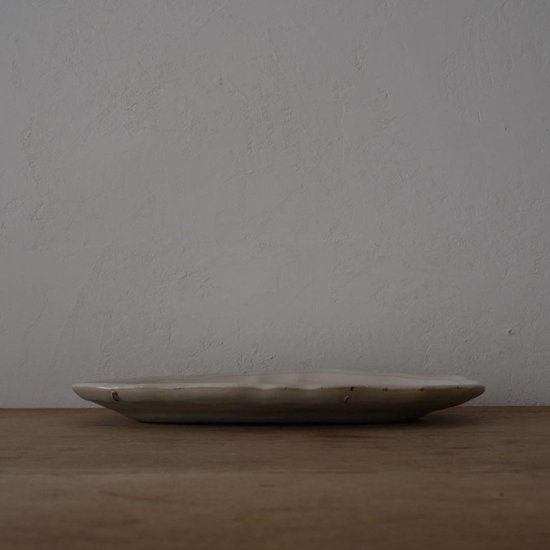 ムスティエ　花リムプレート　フランスアンティーク