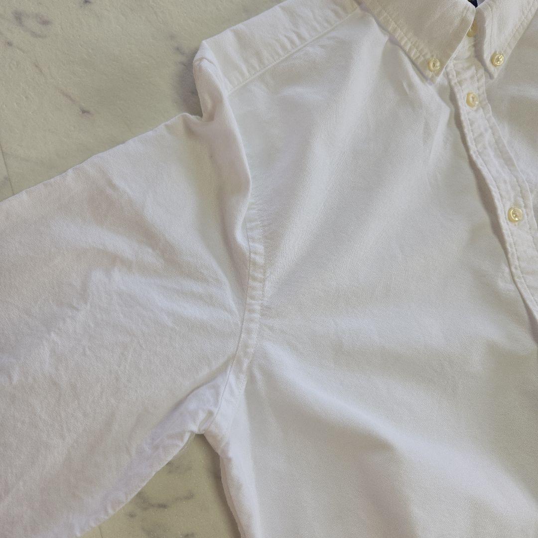 ラルフローレン 白 ホワイト 長袖シャツ ビッグポニー刺繍 L相当