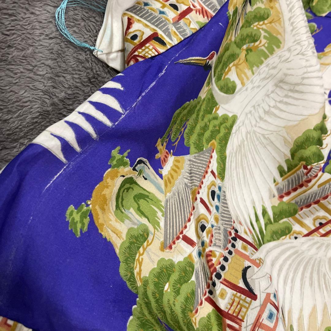 七五三　３歳　男の子　アンティークお着物セット　正絹　絞り被布