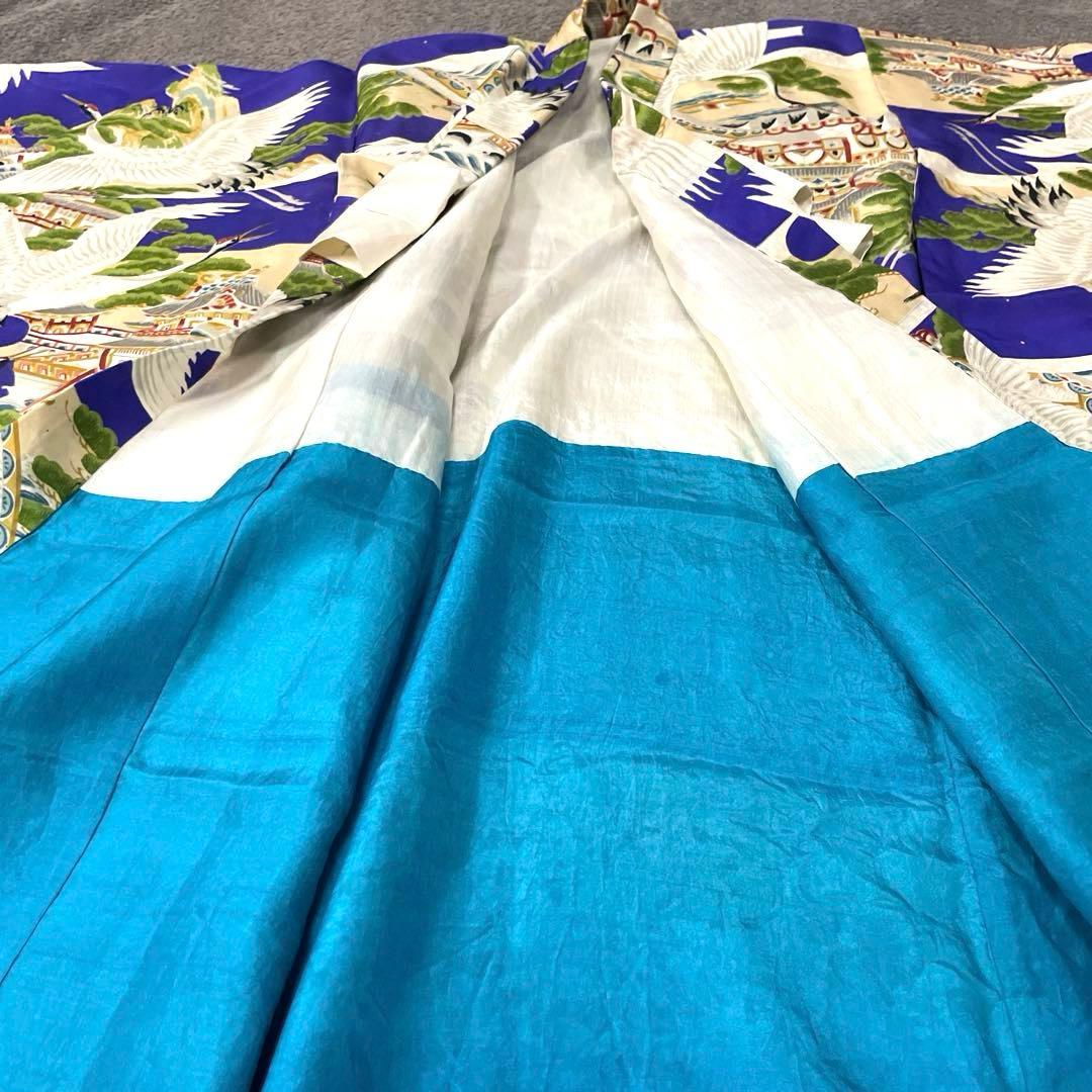 七五三　３歳　男の子　アンティークお着物セット　正絹　絞り被布