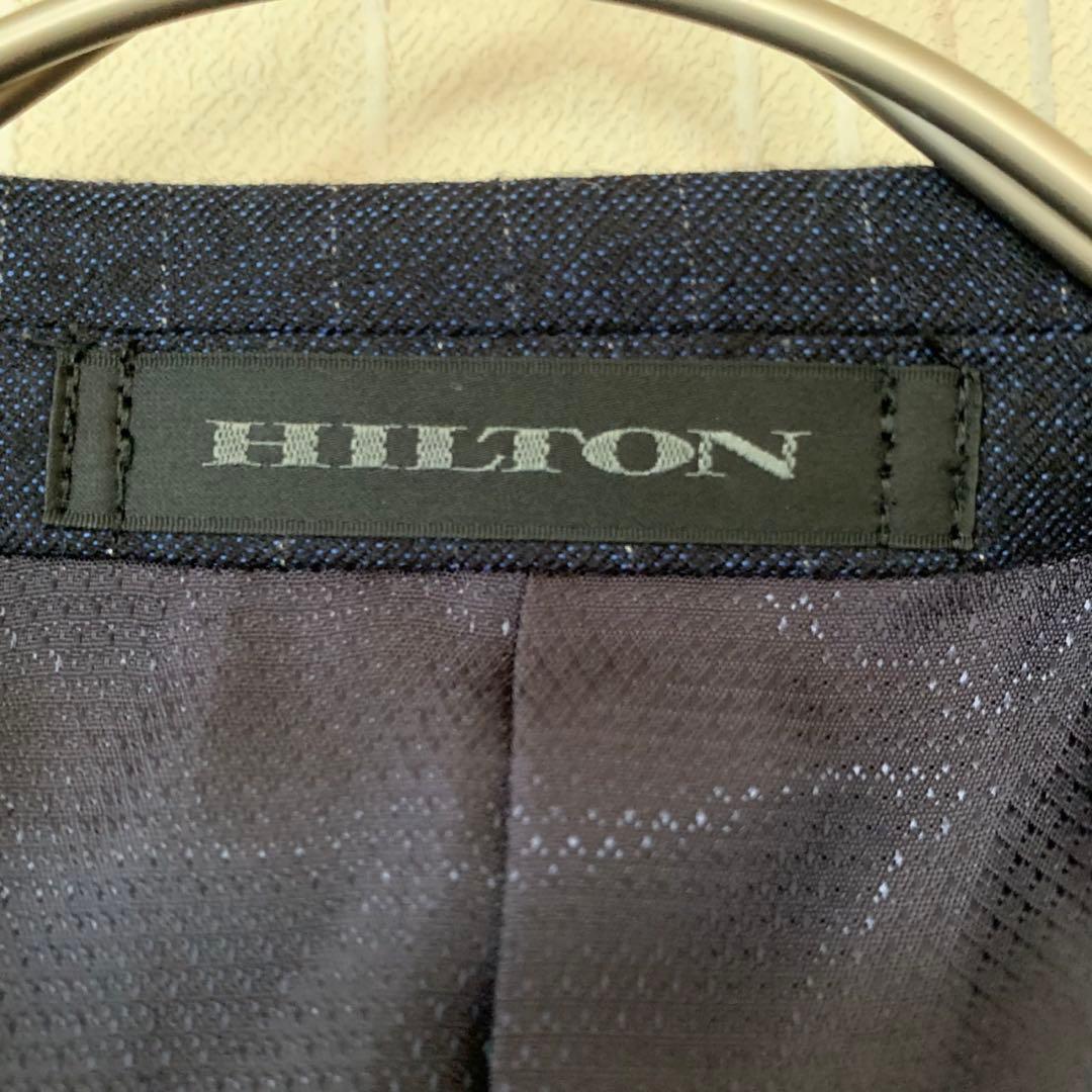 HILTON COLOMBO スーパー130'S セットアップ スーツ 上下　紺