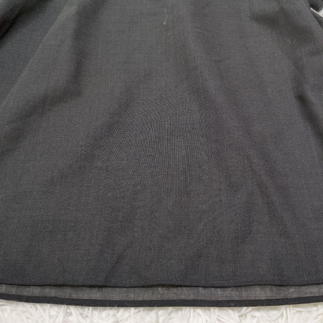 美品【アナイ】ANAYI 黒 ボウタイブラウス 38(M) 透け感 日本製