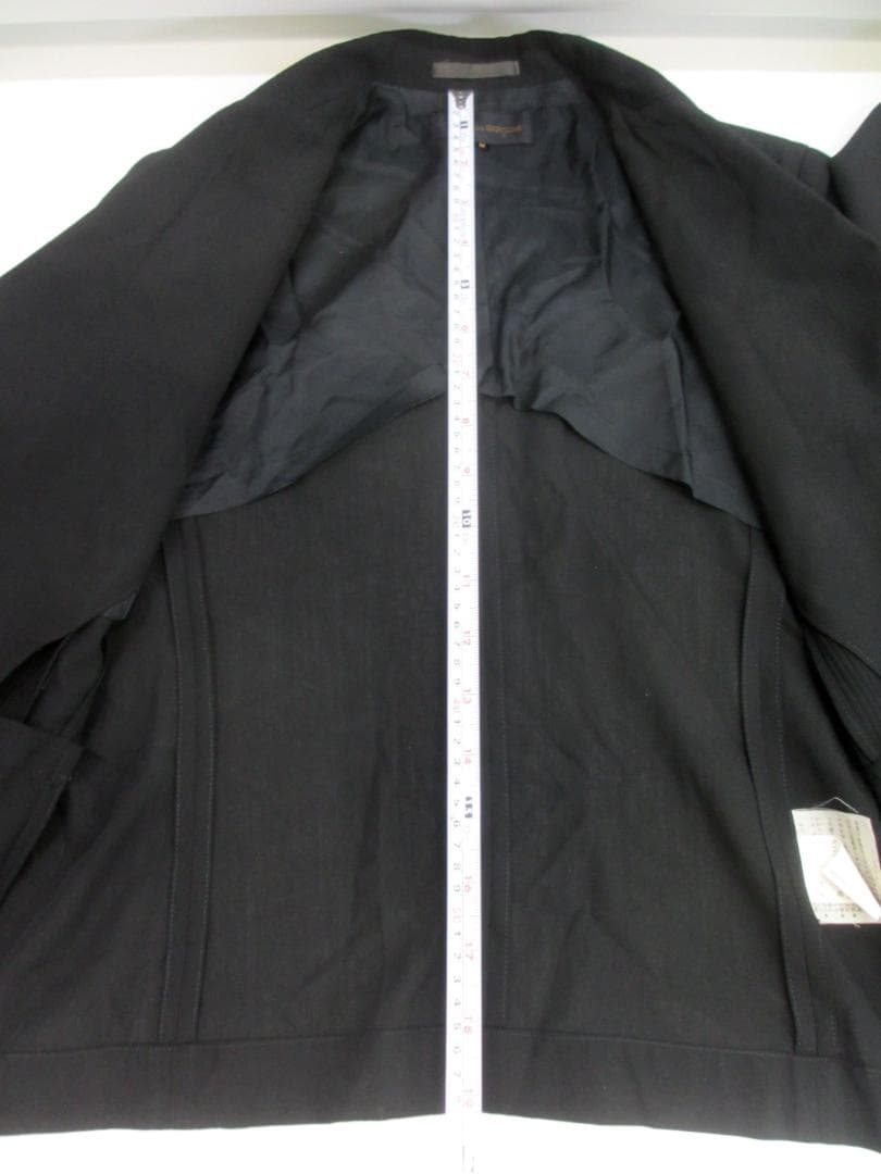 値下げ！コムデギャルソン　ブラック プリーツ ジャケット　　M　ウールナイロン