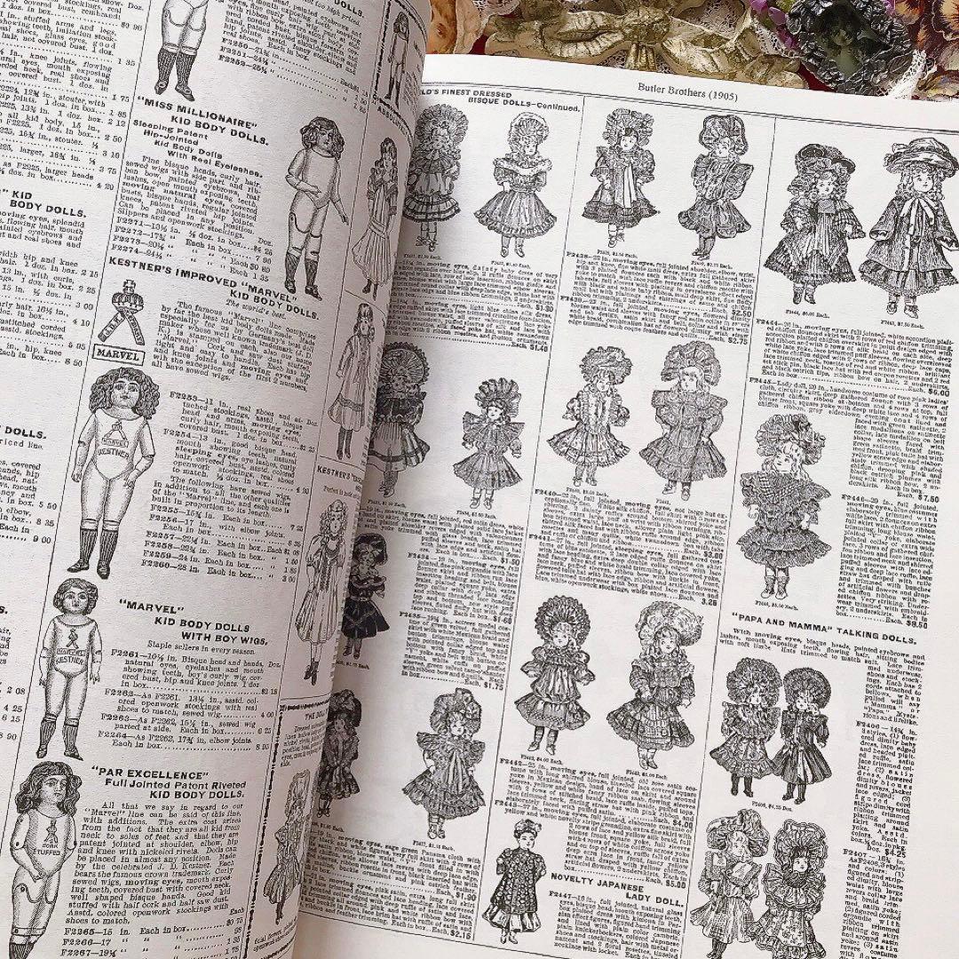 アンティークおもちゃ復刻カタログ ビスクドール テディベア♡ヴィクトリアン 広告
