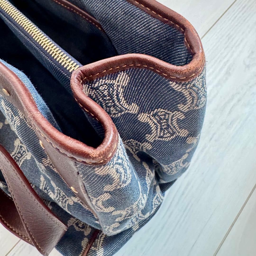 セリーヌ　CELINE デニム　バッグ　マカダム　【中古】