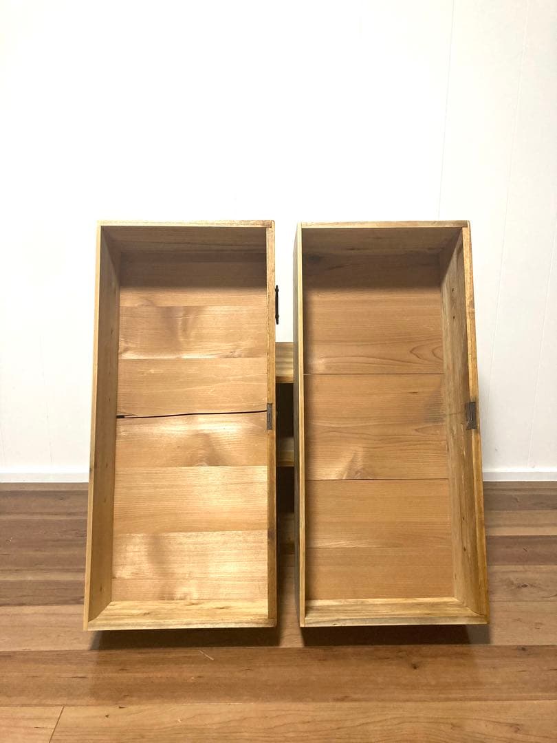 【週末SALE】アンティークの収納棚　ローボード　総桐　引出し2杯　色味が良さげ