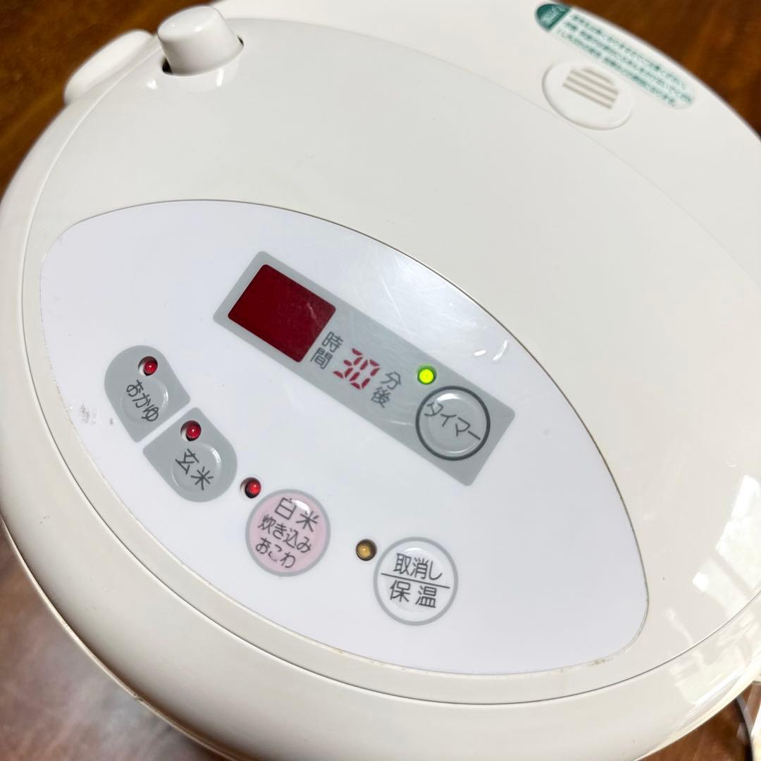 【レア】象印 炊飯器 NMP-E15 8.5合 大容量 花柄 昭和レトロ 家電