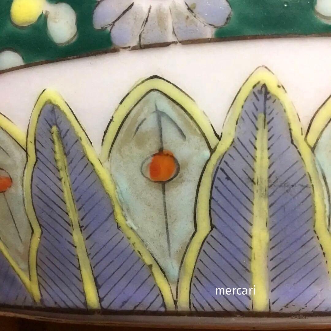 伊万里焼 安藤広重 東海道五拾三次窓絵 十錦手 火鉢 /骨董/時代物