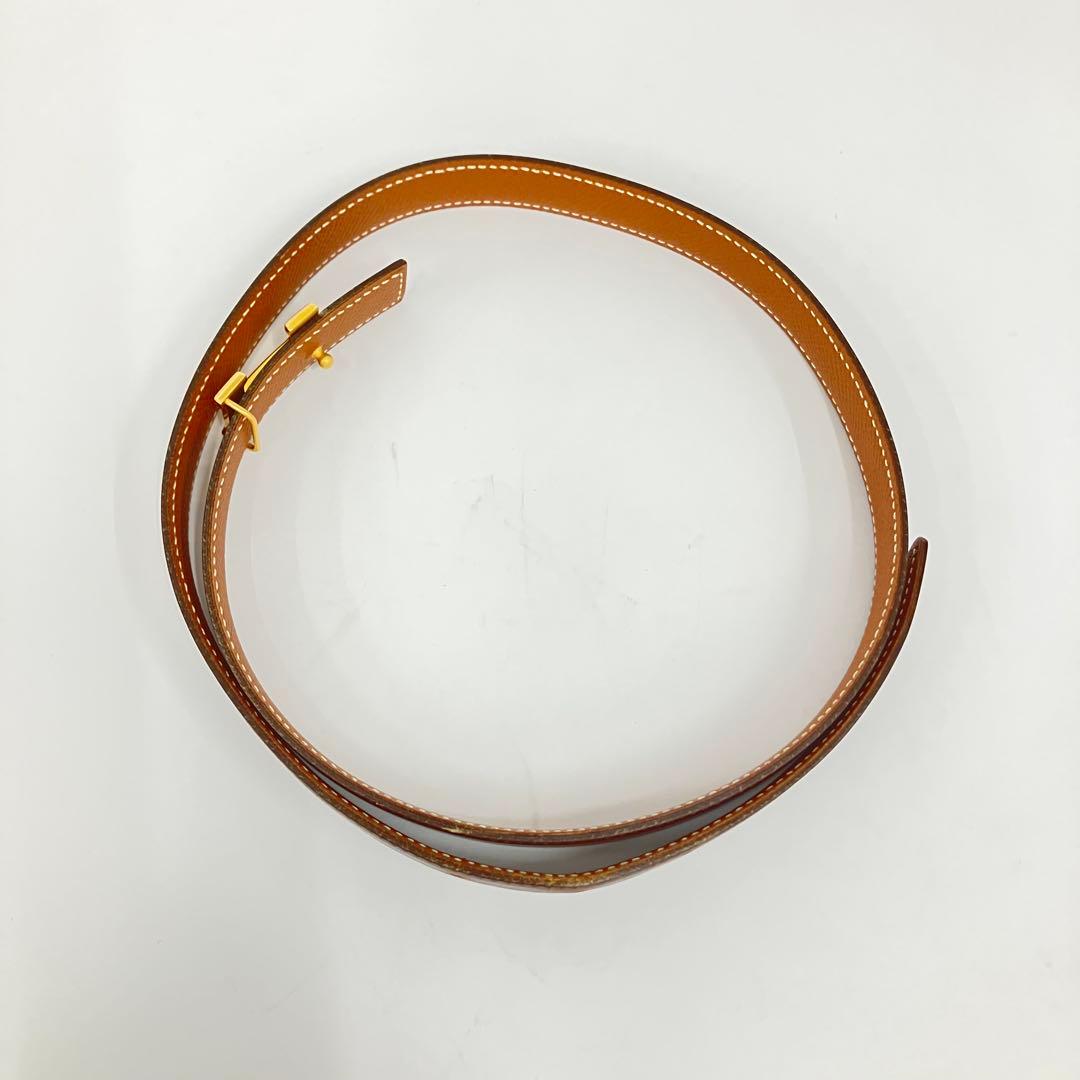美品 Hermès コンスタンス H型バックル ベルト ブラウン 付属品