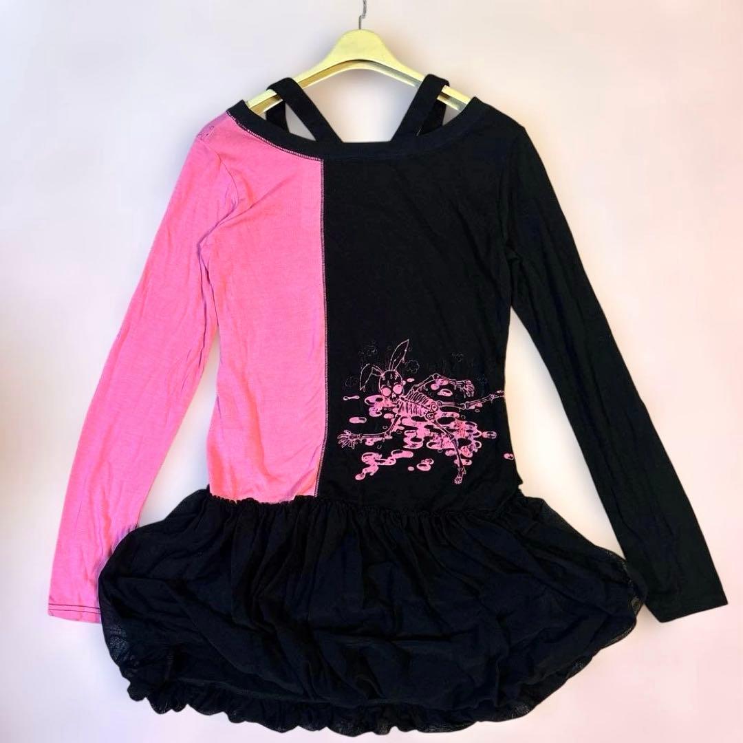 【新品タグ付】アルゴンキン y2k グランジ 平成 ドクロ スカル ワンピース