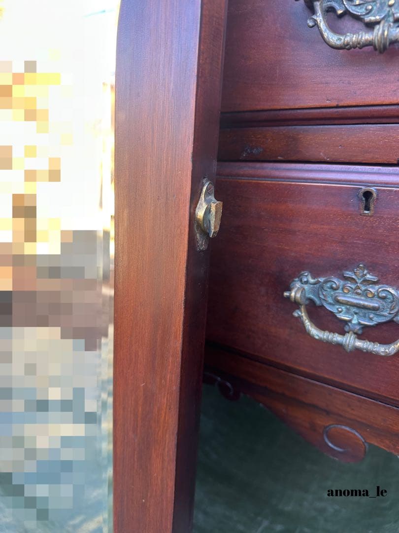 5008【パーラーキャビネット】英国アンティーク　ドレッシングチェスト