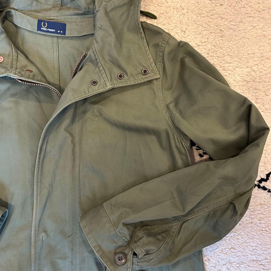 フレッドペリー FRED PERRY モッズコート カーキ M 月桂冠 ライナー