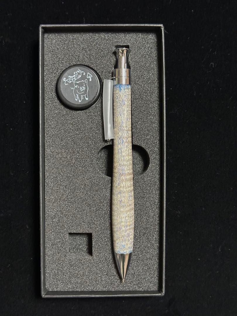 こぶた工房 シャープペンシル 栃 スタビライズドウッド 極上杢 0.5mm