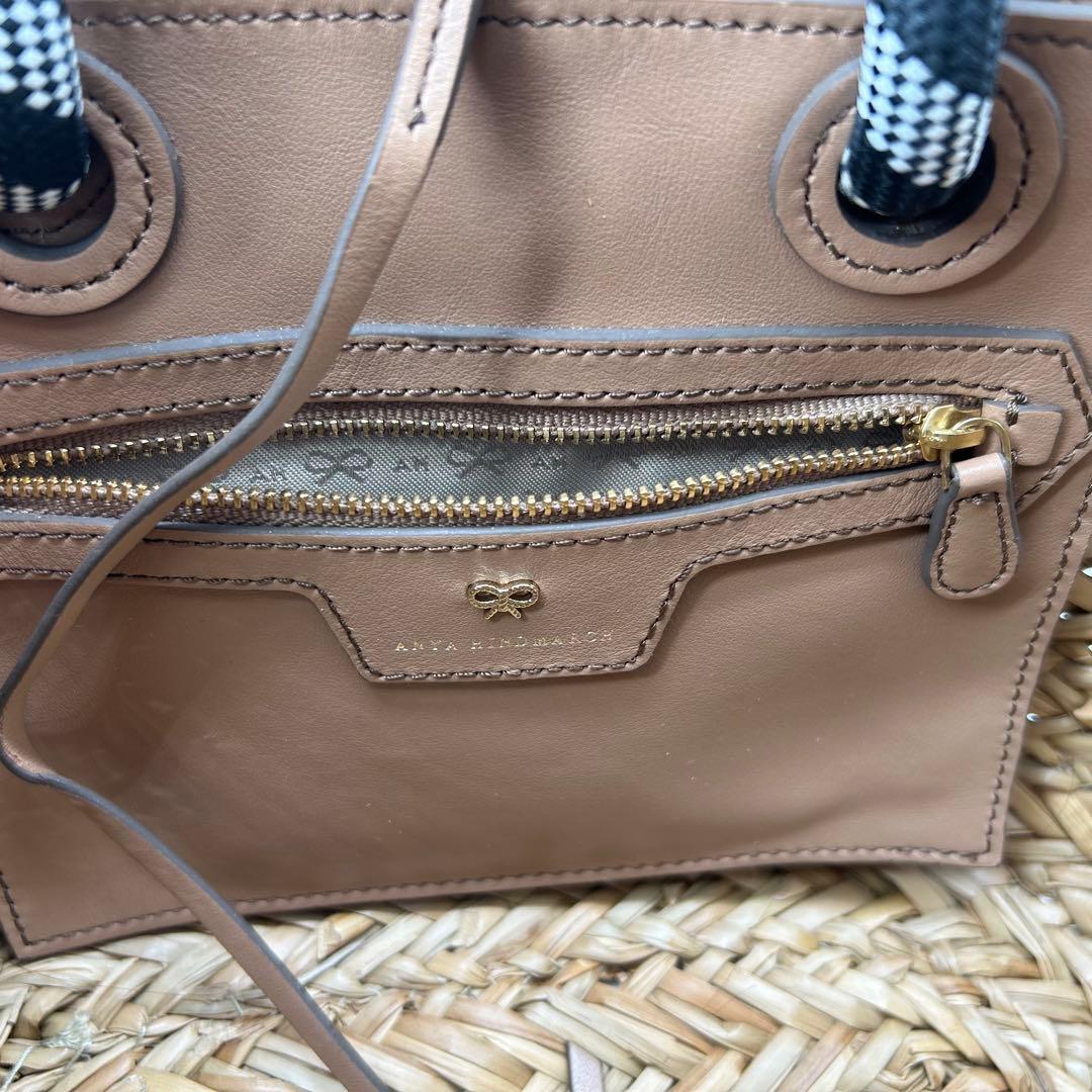 13373✨希少 アニヤハインドマーチ かごバッグ アイズ バスケット ラフィア