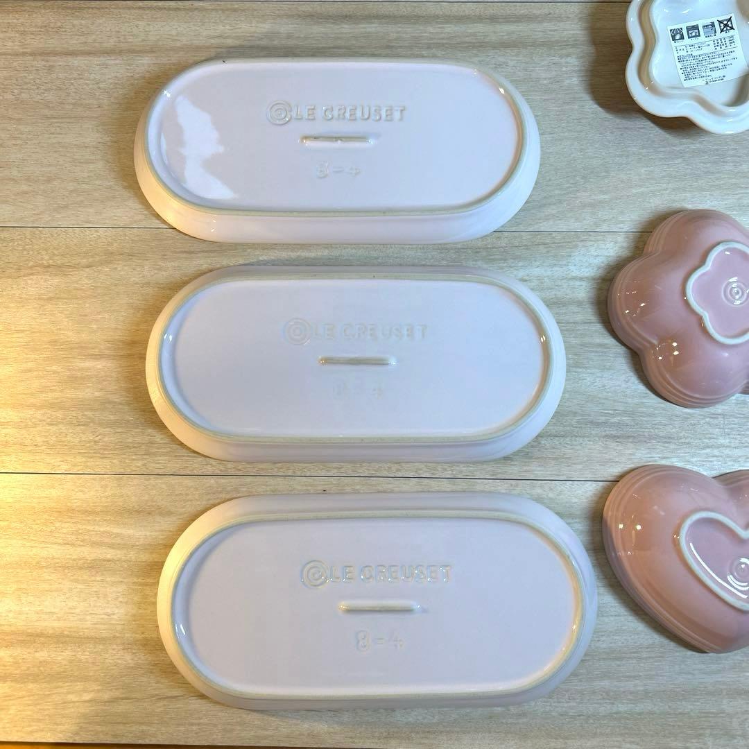 ルクルーゼ　食器セット　オブロングプレート　フラワーディッシュ　マグ　ボウル