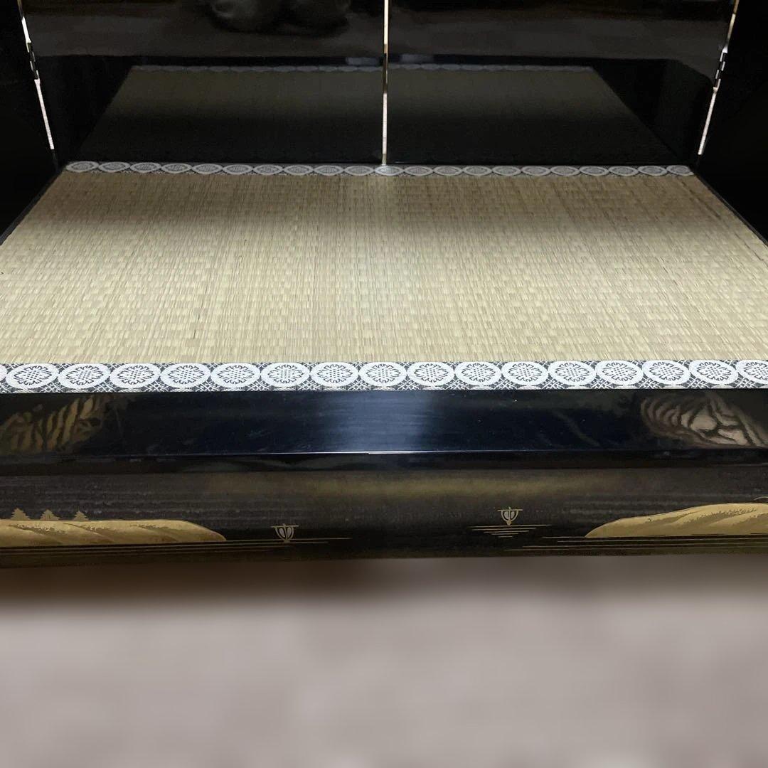 【久月】五月人形セット　端午の節句 鎧兜 正絹 送料込み