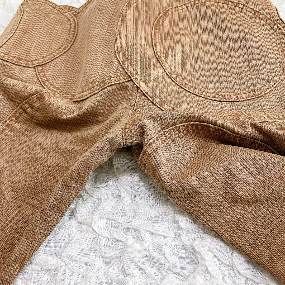 シェアースピリット　デザインパンツ　円形模様　ブラウン系　36