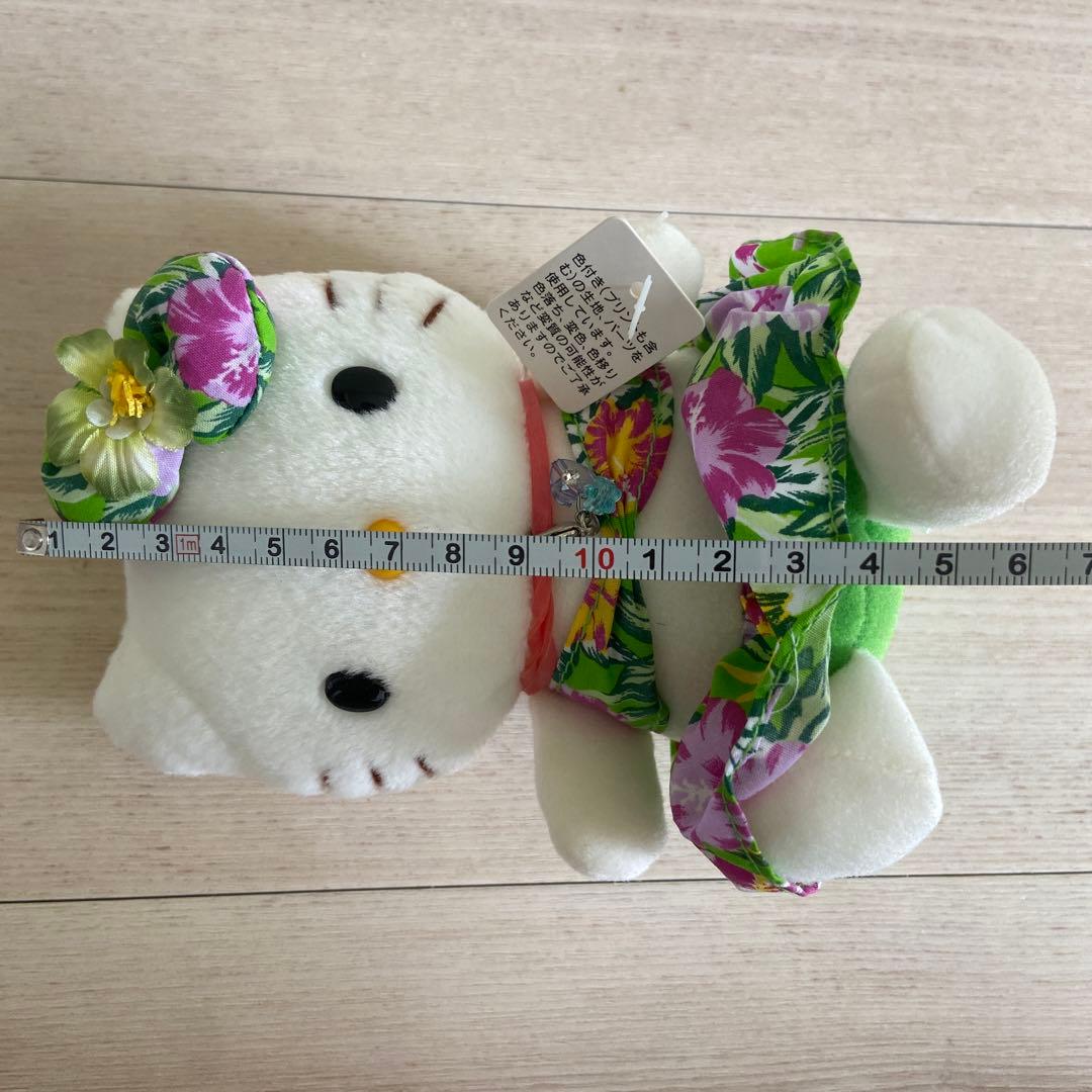 サンリオ　ハワイアンハローキティ ぬいぐるみ　当時物　平成レトロ　非売品　グッズ