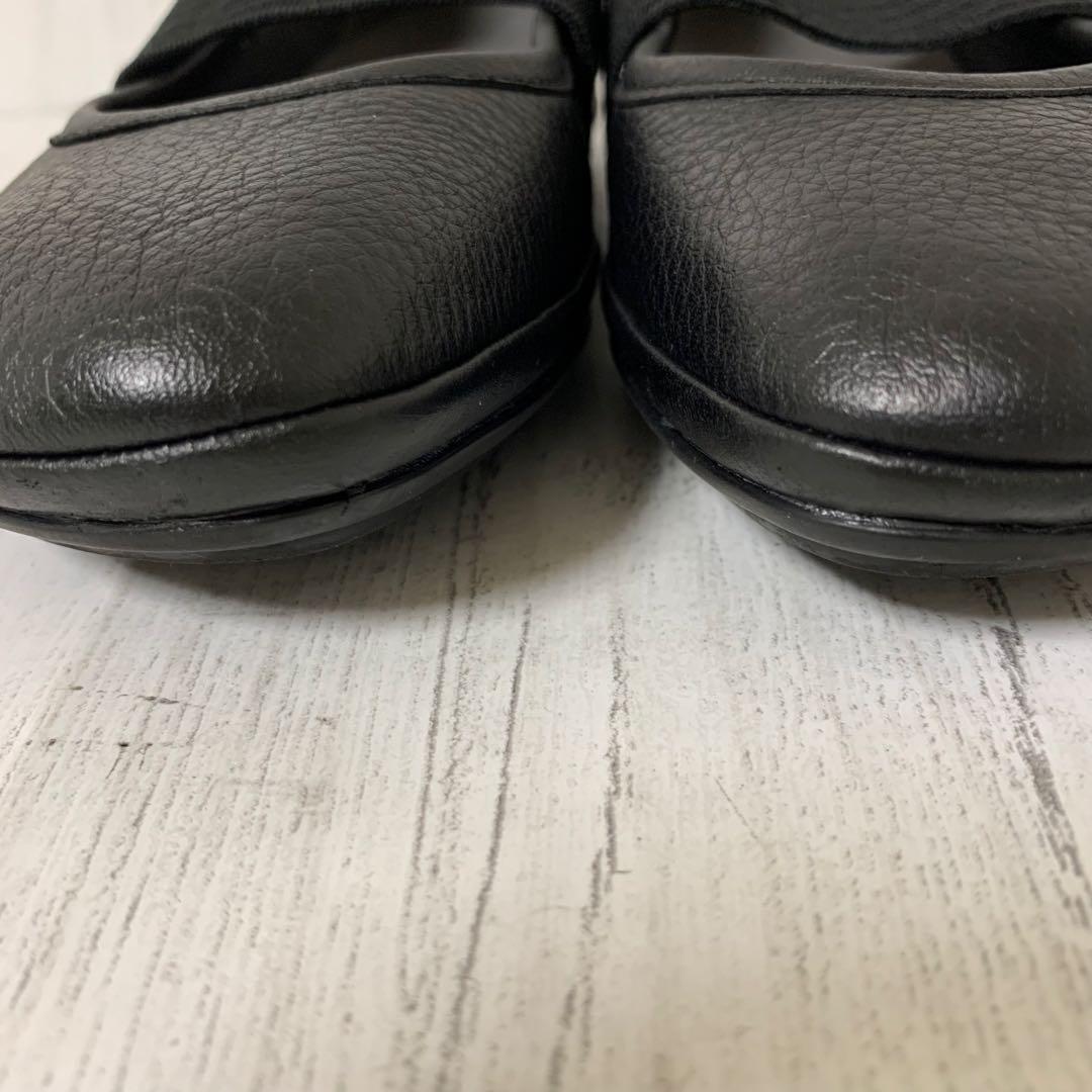 【超美品】Camperライトニナ フラットシューズ レザー36ブラック