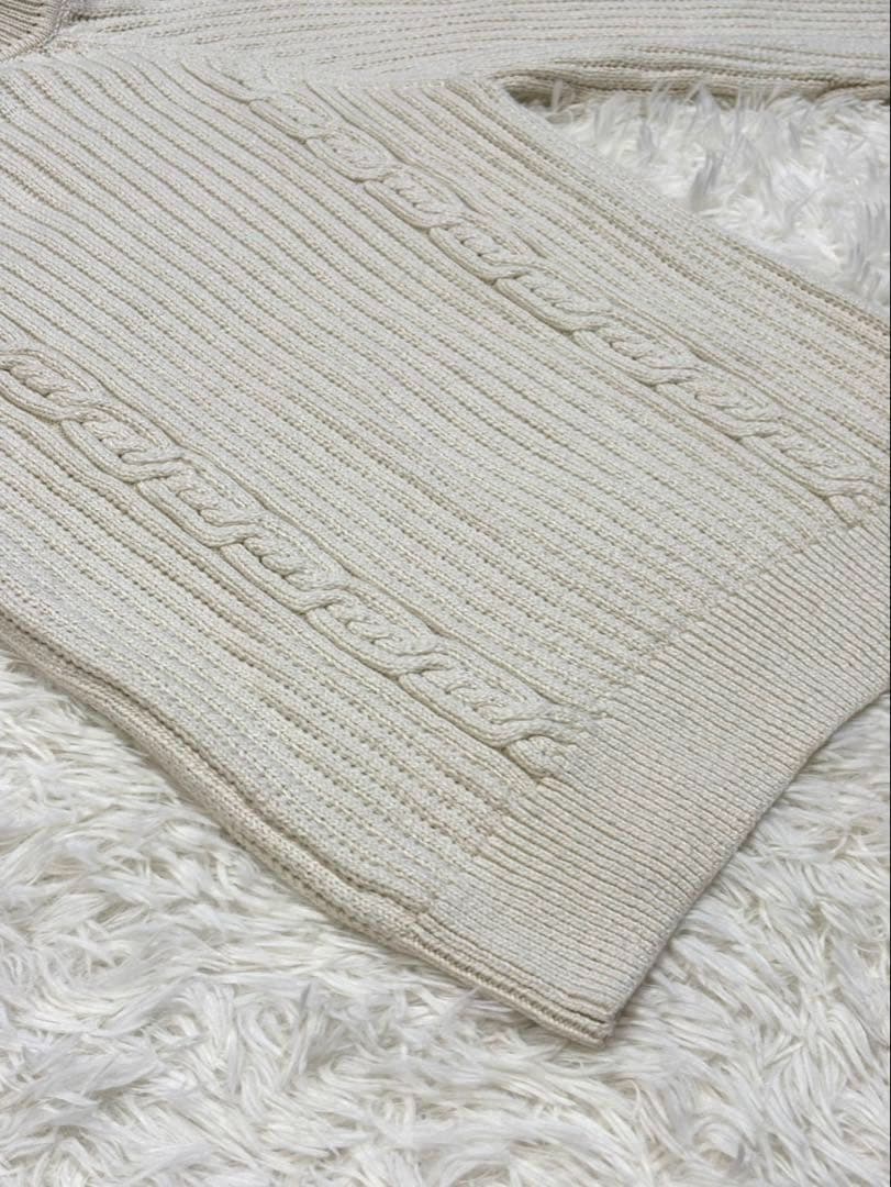 【新品】 ブルックスブラザーズ タートルネック ケーブルニット M 白