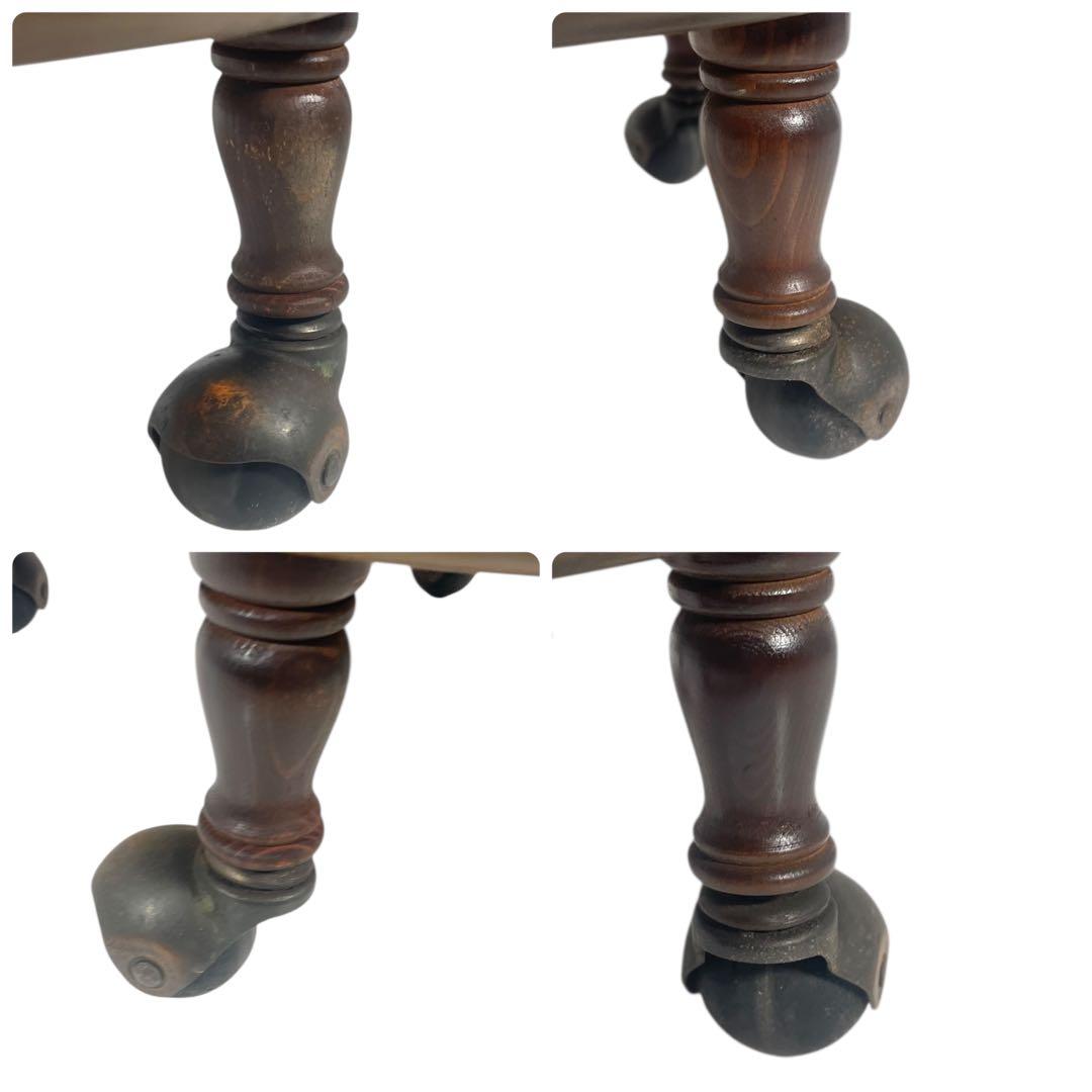 HR677 【レアデザイン】シャビー　古い飛騨産業　キッチンワゴン　テーブル