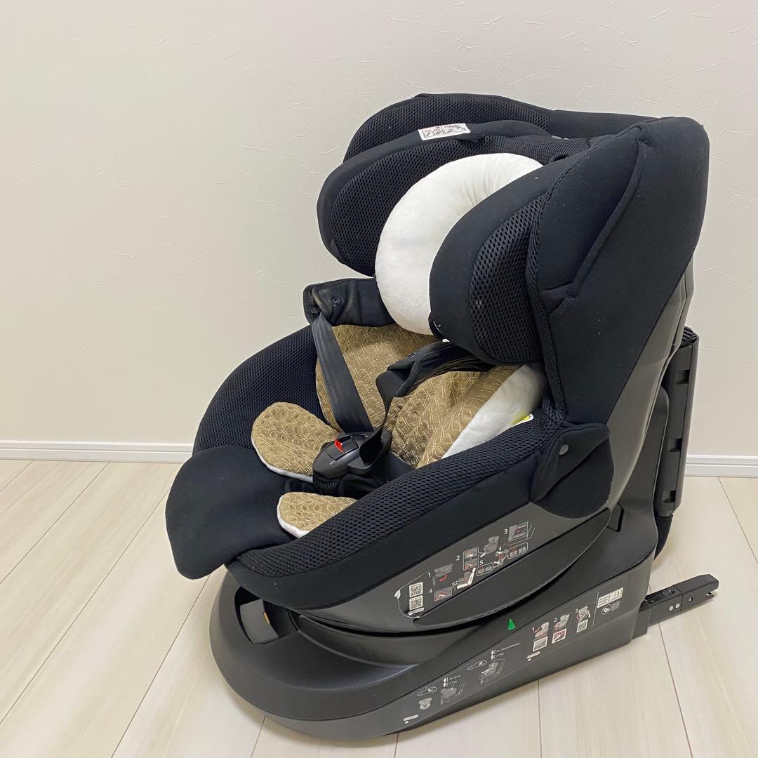 エールベベ クルットR ST ブラック 回転式 チャイルドシート ISOFIX