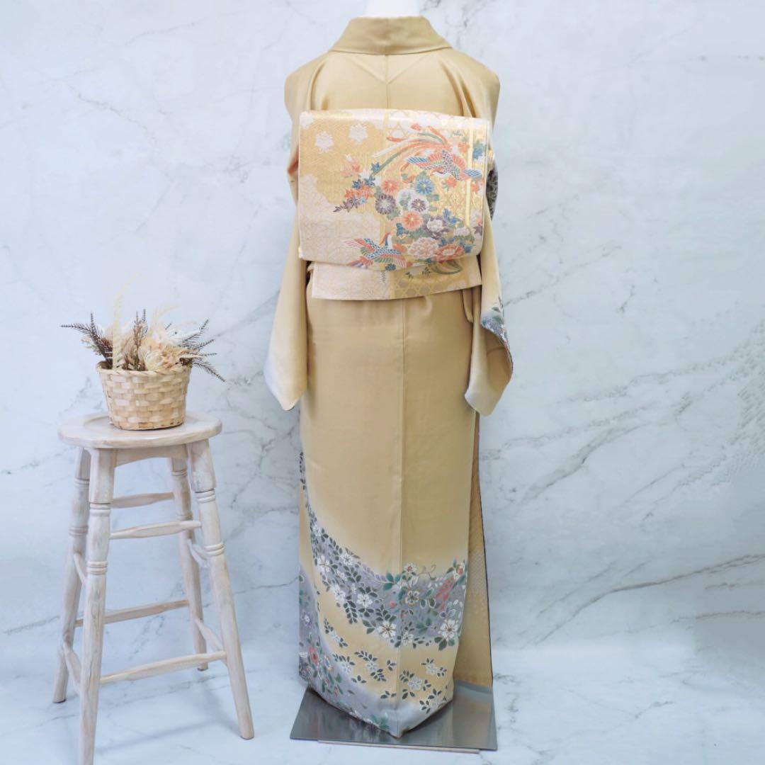 訪問着 フルセットa510B 卒業式　入学式　お宮参り　七五三　結婚式　ベージュ