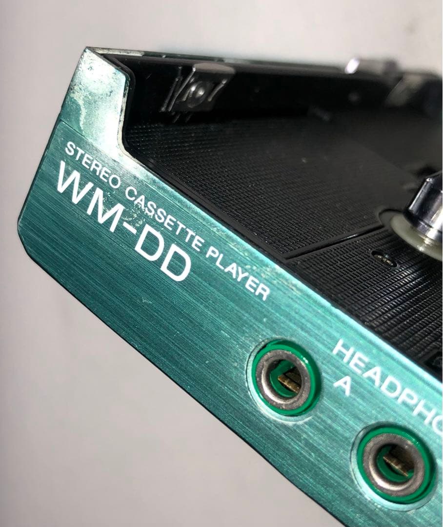 液漏れ復活もワウフラ仕様通りSONY WM-DD 可動品グリーンP