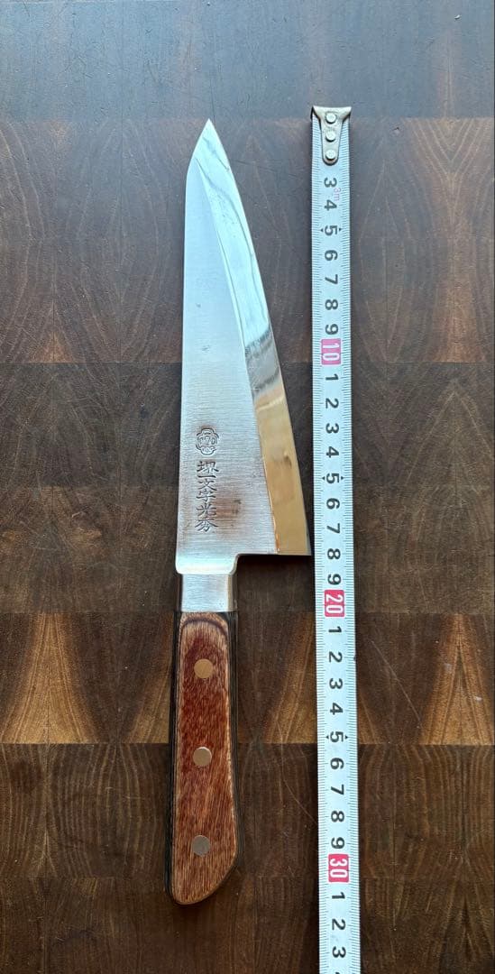 堺一文字光秀　ガラスキ　180mm 包丁　全鋼　骨スキ　洋出刃　洋包丁　釣り