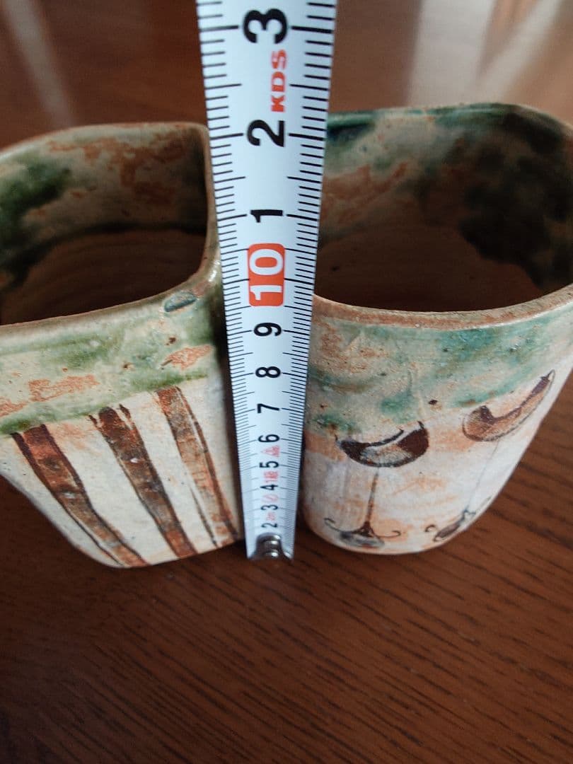 織部焼き灰器2個