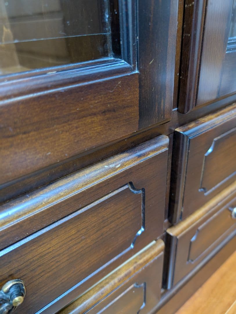 カリモク　コロニアル　書棚　本棚　リビングボード　キャビネット