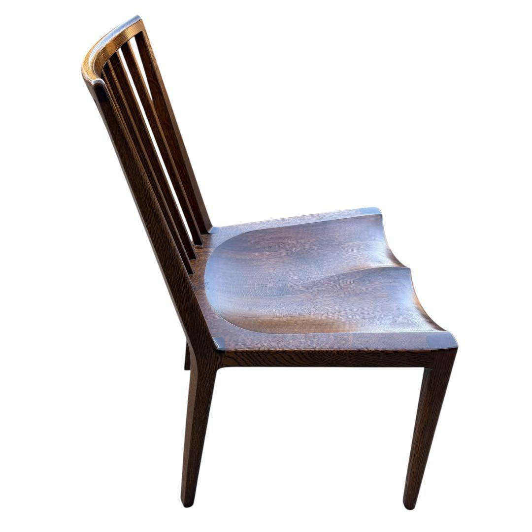 起立木工 ナラ材 パレスDチェア 木製 ダイニングチェア 2脚セット