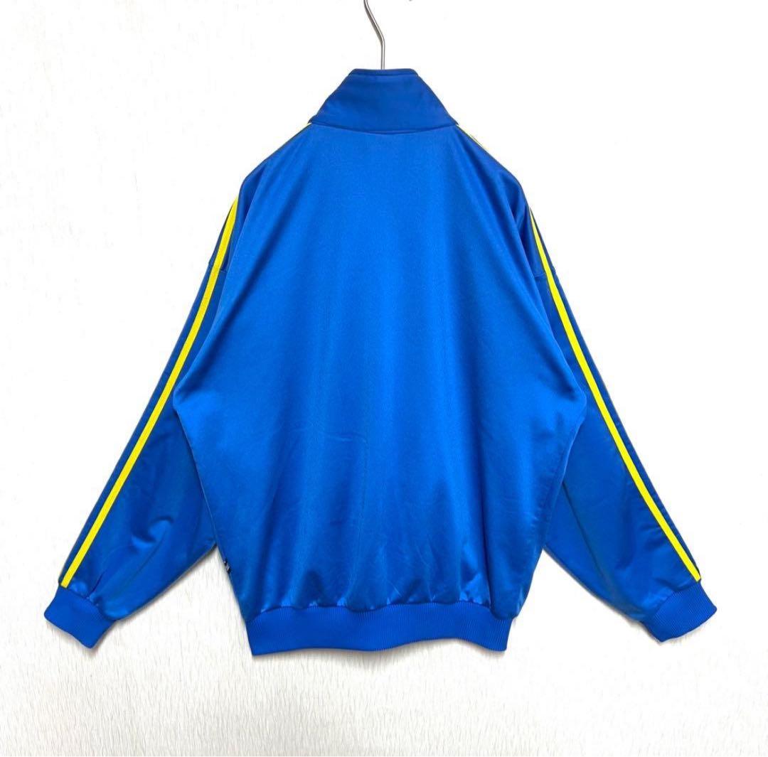 【レアカラー‼️】90s adidasファイヤーバードジャージ M 青 黄 古着