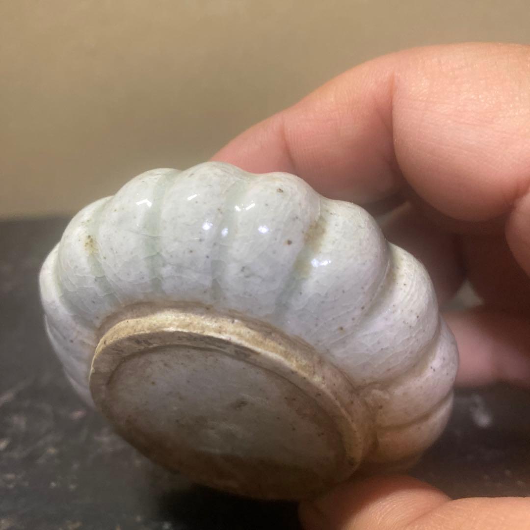 中国古玩具　白磁油壺7cm3.5cm