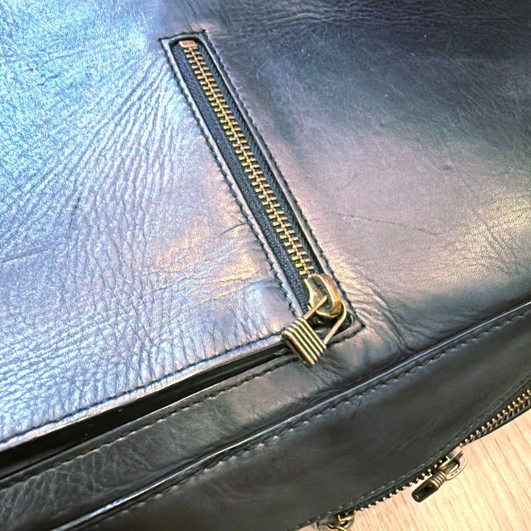 マザーハウス　アンティークスクエアバックパック　リュック　ブラック