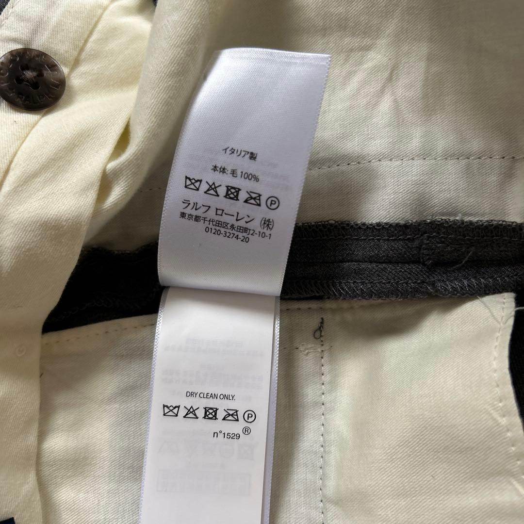 ラルフローレン キッズ スーツ 長袖シャツ ネクタイ 120 金ボタン ネイビー