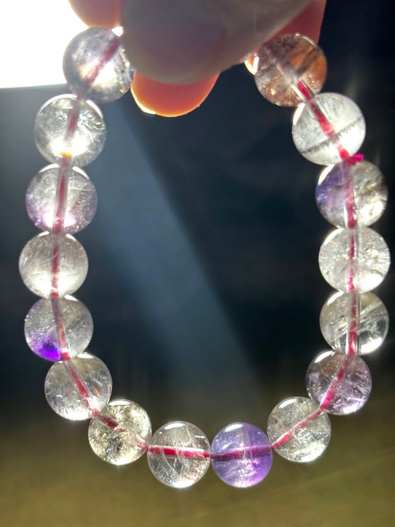 ミ*ヤ様 【新入荷】　スーパーセブンブレスレット約11㎜（新品未使用）透明感抜群